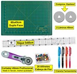 Ficha técnica e caractérísticas do produto Kit Base de Corte 45x60 + Régua 5x60 + Cortador 45mm