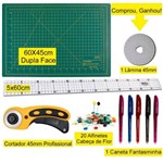 Ficha técnica e caractérísticas do produto Kit Base de Corte 60x45 - Régua 5x60 - Cortador 45mm