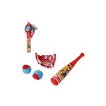 Kit Baseball Infantil com Taco Luva e 2 Bolinhas Esportivo para Crianças