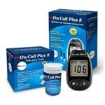 Ficha técnica e caractérísticas do produto Kit Básico - Medidor de Glicose + Tiras On Call Plus II (50 Medições)