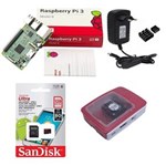 Ficha técnica e caractérísticas do produto Kit Básico Raspberry Pi 3 - 128gb Case Official Cooler
