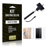 Ficha técnica e caractérísticas do produto Kit Bastão Selfie Samsung J5 Prime Película de Vidro + Capa Tpu + Bastão Selfie -ArmyShield