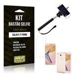 Ficha técnica e caractérísticas do produto Kit Bastão Selfie Samsung J7 Prime Película de Vidro + Capa Tpu + Bastão Selfie -Armyshield