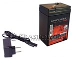 Kit Bateria Selada 6v 4,5ah + Carregador - Brinquedos Eletricos - Unipower