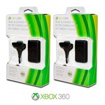 Ficha técnica e caractérísticas do produto Kit 2 Baterias Carregador Controle Xbox 360
