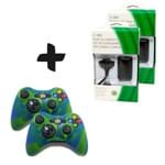 Ficha técnica e caractérísticas do produto Kit 2 Baterias E Carregador Xbox 360 Com 2 Capas Para Controle Inclusas