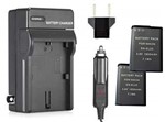 Ficha técnica e caractérísticas do produto Kit 2 Baterias EN-EL23 + Carregador para Câmera Digital e Filmadora Nikon CoolPix P600, S810C