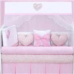 Ficha técnica e caractérísticas do produto Kit Berço Coração Rosa - Precious Baby
