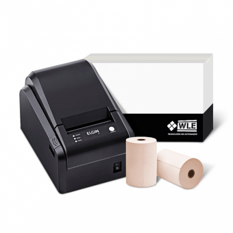Ficha técnica e caractérísticas do produto Kit Bobina 80X40+Impressora Elgin I7 USB | Automação Global