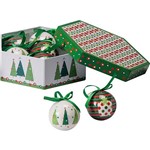 Ficha técnica e caractérísticas do produto Kit Bolas Decoradas Coloridas 7,5 Cm - 7 Unidades - Christmas Traditions
