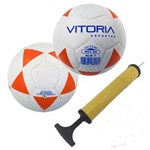 Ficha técnica e caractérísticas do produto Kit 2 Bolas Futsal Vitoria Brx 40 Sub 7 3 a 6 Anos Bomba Ar