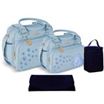 Ficha técnica e caractérísticas do produto Kit Bolsa Bebê Maternidade Completo Azul Claro CNTPC211