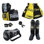 Ficha técnica e caractérísticas do produto Kit Boxe Muay Thai Orion Luva Bandagem Bucal Can