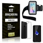 Ficha técnica e caractérísticas do produto Kit Braçadeira Apple IPhone 8 Plus Braçadeira + Capa + Película de Vidro - Armyshield
