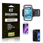 Ficha técnica e caractérísticas do produto Kit Braçadeira Galaxy A5 Pelicula de Vidro + Capa Tpu + Braçadeira - Armyshield