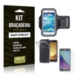 Ficha técnica e caractérísticas do produto Kit Braçadeira Samsung Galaxy J5 Pro (2017) Película de Vidro + Braçadeira + TPU - Armyshield