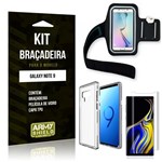 Ficha técnica e caractérísticas do produto Kit Braçadeira Samsung Galaxy Note 9 Braçadeira + Capa + Película de Vidro - Armyshield