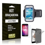 Ficha técnica e caractérísticas do produto Kit Braçadeira + TPU LG K10 Power Película de Vidro + Braçadeira + TPU - Armyshield
