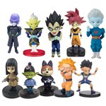 Kit C/ 10 Action Figures Colecionáveis Dragon Ball 5cm a 8cm - Oem