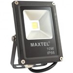 Ficha técnica e caractérísticas do produto Kit C/ 2 Refletor Holofote de Led Maxtel 10w Branco Bivolt