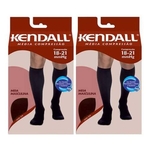 Ficha técnica e caractérísticas do produto Kit C/2 Meia Kendall Masculina 3/4 Média Compressão