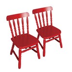 Ficha técnica e caractérísticas do produto Kit Cadeira Infantil Austin - Vermelho - Decoarte