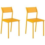 Kit 2 Cadeiras 1709 Amarelo - Carraro