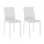 Ficha técnica e caractérísticas do produto Kit 2 Cadeiras 1804 Branco - Carraro Móveis