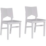 Ficha técnica e caractérísticas do produto Kit 2 Cadeiras Carioquinha Branco - Orb