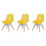 Ficha técnica e caractérísticas do produto Kit 3 Cadeiras Colméia Amarela