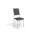 Ficha técnica e caractérísticas do produto Kit 2 Cadeiras com Acabamento Cromado Kappesberg Londres 2C056 Preto