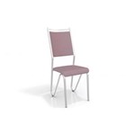Ficha técnica e caractérísticas do produto Kit 2 Cadeiras com Acabamento Cromado Kappesberg Londres 2C056 Salmão