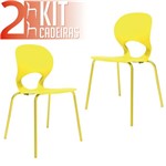 Ficha técnica e caractérísticas do produto Kit 2 Cadeiras Eclipse Amarela - IM In