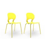 Ficha técnica e caractérísticas do produto Kit 2 Cadeiras Eclipse Amarela