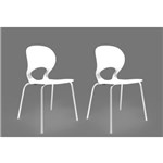 Ficha técnica e caractérísticas do produto Kit 2 Cadeiras Eclipse Branco