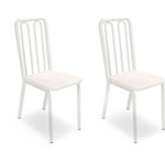 Ficha técnica e caractérísticas do produto Kit 2 Cadeiras Espanha Branca - Kappesberg