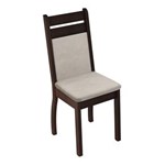 Ficha técnica e caractérísticas do produto Kit 2 Cadeiras Estofadas Sala de Jantar Marrom - Madesa