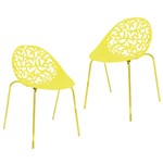 Ficha técnica e caractérísticas do produto Kit 2 Cadeiras Fiorita Amarelo