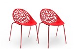 Ficha técnica e caractérísticas do produto Kit 2 Cadeiras Fiorita Vermelho - Im In