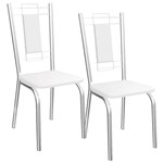 Ficha técnica e caractérísticas do produto Kit 2 Cadeiras Florença - Kappesberg - Branco