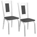 Ficha técnica e caractérísticas do produto Kit 2 Cadeiras Florença - Kappesberg - Preto