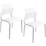 Ficha técnica e caractérísticas do produto Kit 2 Cadeiras Milão Branca - Kappesberg