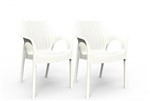 Ficha técnica e caractérísticas do produto Kit 2 Cadeiras Relic Marfim - IM In