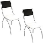 Ficha técnica e caractérísticas do produto Kit 2 Cadeiras Turquia Cromada Branca - Kappesberg