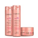 Ficha técnica e caractérísticas do produto Kit Cadiveu Hair Remedy Shampoo 250ml + Condicionador 250ml + Máscara 200ml