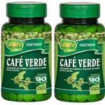 Ficha técnica e caractérísticas do produto Kit 2 Café Verde Unilife 180 Comprimidos