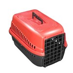 Ficha técnica e caractérísticas do produto Kit 2 Caixas de Transporte N2 Cachorro Gato Pequena Vermelha