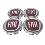 Ficha técnica e caractérísticas do produto Kit Calotinha Centro De Roda Fiat 51mm - Diadema