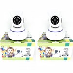 Kit 2 Camera de Seguranca Sem Fio ao Vivo Celular Ip 1,3mp 720p P2p Sistema Yyp2p Yoosee - Hamy