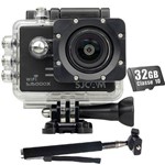 Ficha técnica e caractérísticas do produto Kit Câmera SJ5000X Elite Wifi Sjcam Original + 32gb + Bastão Monopod 12.4mp Gyro HD 4k Full HD